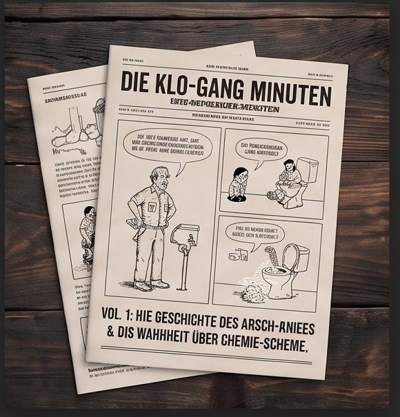 Die Klogang-Minuten, physische Zine-Beilage